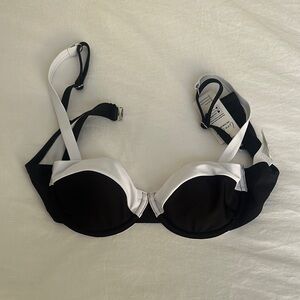 Black and White Underwire Bra